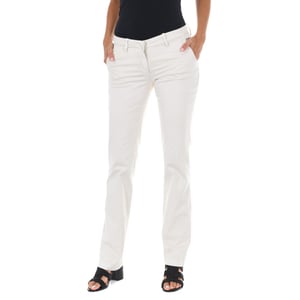 Lange Hose im chinesischen Stil mit geradem Saum 70DBF0028-R123 Frau