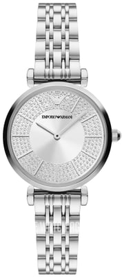 Montre Emporio Armani Gianni T-bar Pour Femmes Argent AR11445