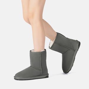 EVER AU Damen Parrot Kurze Klassische Stiefel - Grau