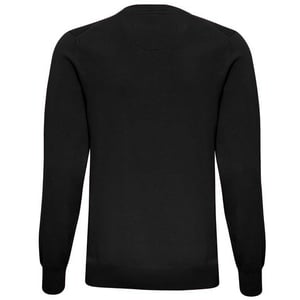Asquith & Fox Herren Cotton Rich V-Neck Pullover (Schwarz)