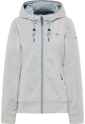 Schmuddelwedda Funktionsjacke Damen Hellgrau Melange Icemint