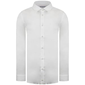 Ted Baker Bellow Herren weißes Satinhemd