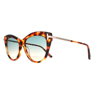 Tom Ford Cat Eye Damen Havanna Grün Farbverlauf Kira FT0821