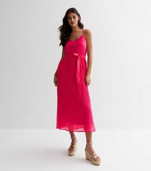 Cami Top Plissiertes Midikleid