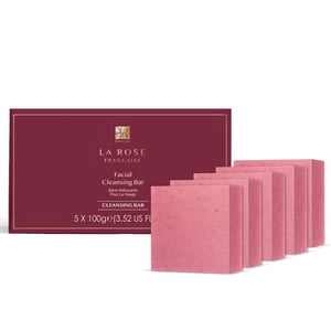 Dr Botanicals La Rose Française Gesichtsreinigung Bar (5er Pack) 100g x 5