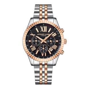 Hand Assembled Anthony James Limited Edition Chrono Sports Automatic Two Tone - 5 Jahre Garantie