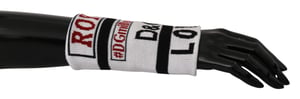 Dolce & Gabbana Multicolor Wool Knit D&G Love Wristbbbang enveloppe pour hommes