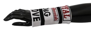 Dolce & Gabbana Multicolor Wool Knit D&G Love Wristbbbang enveloppe pour hommes
