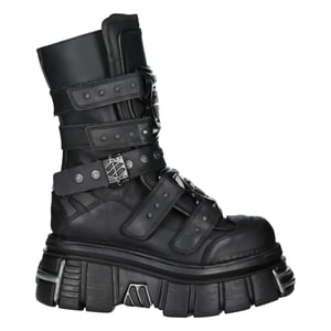 New Rock Goth Plateau-Lederstiefel-M-MET422-S1