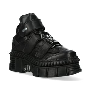 New Rock Metallic-Stiefeletten aus Leder-WALL285-S3