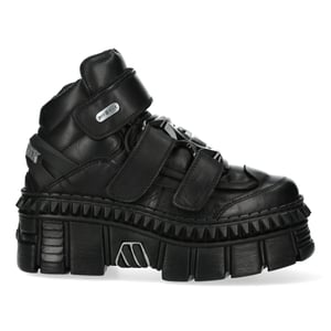 New Rock Metallic-Stiefeletten aus Leder-WALL285-S3