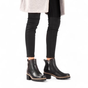 Schwarze Trav B2 Lederstiefeletten für Damen von Panama Jack