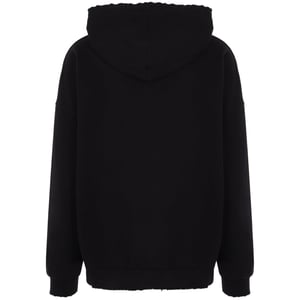 Schwarzer Kapuzenpullover mit Monogramm-Statement-Logo von Palm Angels