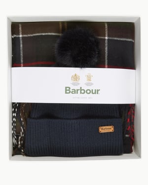 Barbour Dover Mütze & Hailes Schal Geschenkeset