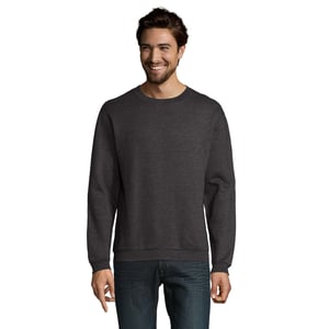 SOLS - "Spider" Sweatshirt Rundhalsausschnitt für Herren (Holzkohle meliert)