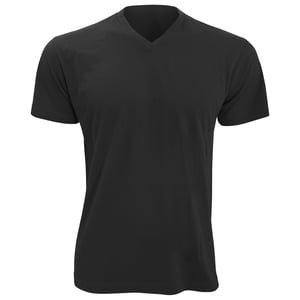 SOLS Herren Victory T-Shirt, V-Ausschnitt, Kurzarm (Tiefschwarz)