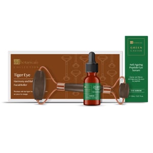 Dr. Botanicals Tigerauge Harmonie Gesichts Roller und grüner Kaviar Serum Kit