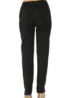MYT Damen-Jeans mit seitlichem elastischem Bund in Schwarz