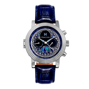 Heritor Automatic Legacy Lederbanduhr mit Tag/Datum