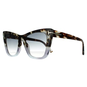 Tom Ford Cat Eye Damen farbig Havanna Grau Gradient