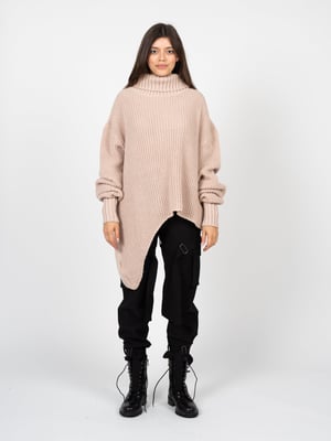 La Haine Inside Us Pullover Damski Asymetryczny Damen pink