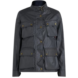 Belstaff Damen Fieldmaster Dark Ink Navy Blue Dünne Jacke