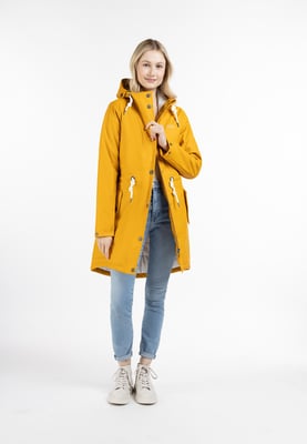 ICEBOUND Wattierter Regenmantel Damen Senf