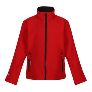 Regatta - "Ablaze" Softshelljacke Zweilagig für Kinder (Rot/Schwarz)