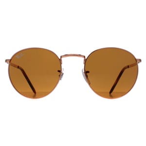 Ray-Ban Rund Unisex Rose Gold Braun RB3637 Neu Rund