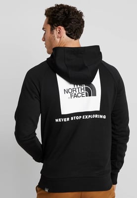 The North Face Mens Reglan Red Box Hoodie in schwarz