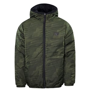 Neues Gleichgewicht Black Green Green Zipup mit Kapuze -Junior -Switch Reversible Jacke JJ933012 Bk