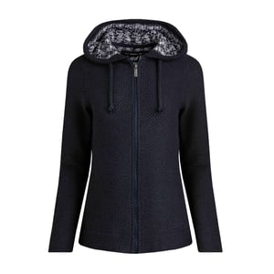 Weird Fish - "Chicoa" Hoodie mit durchgehendem Reißverschluss für Damen (Marineblau)