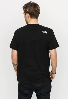 The North Face Mens SS einfache Kuppel T Shirt schwarz