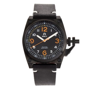 Montre de plongée pour homme avec bracelet en cuir Shield Pascal