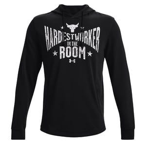 Under Armor Project Rock Mens Black Terry Hoodie