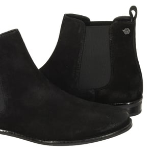 Stiefelette mit Samt-Effekt und Gummibändern WF200004A Damen