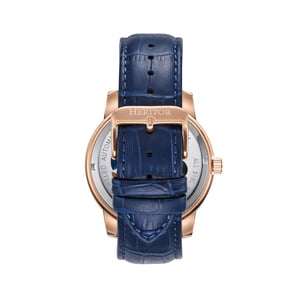 Heritor Automatikuhr Emmanuel Halbskelett mit Lederarmband