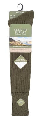 Herren lange kniehohe Wolle militärische Aktion Armee Stil Socken für Stiefel