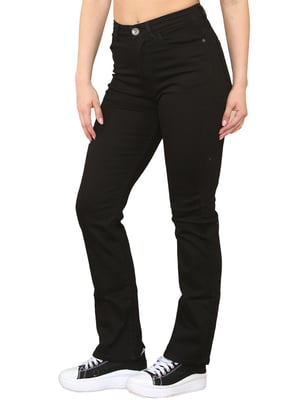 Enzo | Womens Bootcut Jeans - Schwarz