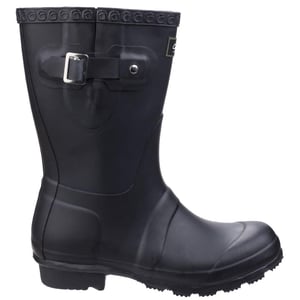 Cotswold Womens/Ladies Windsor Short Waterproof Pull On Wellington Boots (Schwarz)