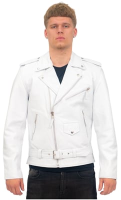 Schwarze Brando-Jacke aus Rindsleder für Herren – Venedig