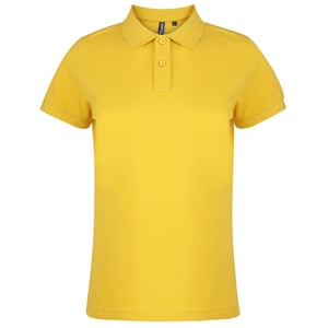 Asquith & Fox - Unifarbenes Poloshirt - Damen (Sonnenblume)