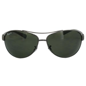 Lunettes De Soleil Ray-Ban 3386 Gunmetal Vert Polarisé 004/9A 63mm
