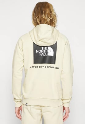 The North Face Mens Reglan Red Box Hoodie in gebleichten Kies