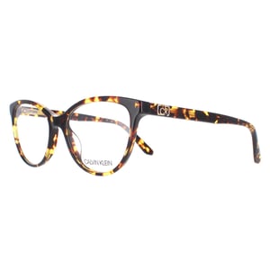 Calvin Klein Cat Eye Womens Braun Bernstein Schildkröte Brille