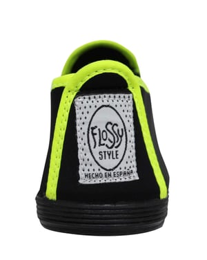 Flossy stile novelda schwarze plimsolls