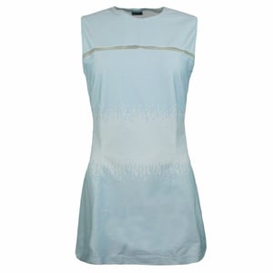 Nike Stretch Fit Crew Neck ärmellose hellblaue Damen Kleid 240930 400