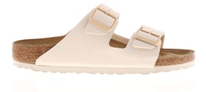 Birkenstock Damen Flache Sandalen Arizona Slip-On Eierschale