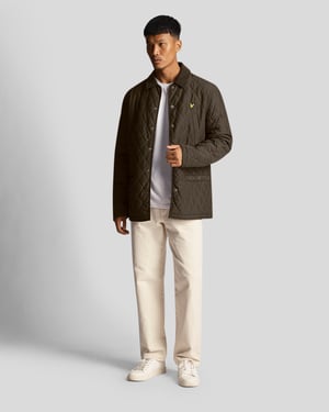 Lyle & Scott – Steppjacke in Olivgrün