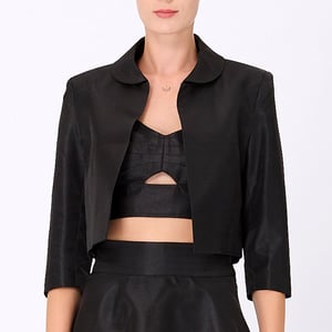 Taft-Crop-Jacke